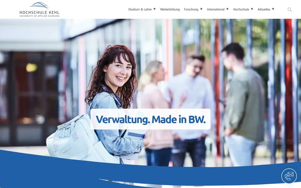 Hochschule für öffentliche Verwaltung Kehl – Ansicht der Anbieter-Website