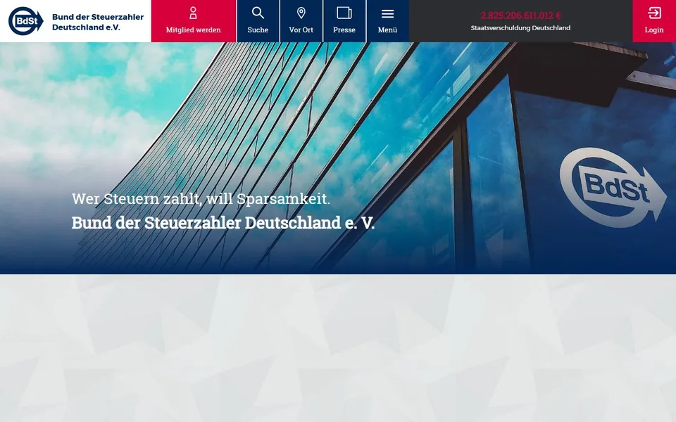 BdSt – Ansicht der Anbieter-Website