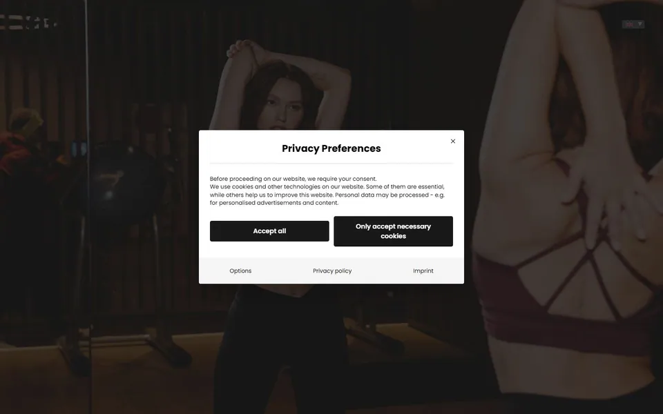 clever fit – Ansicht der Anbieter-Website