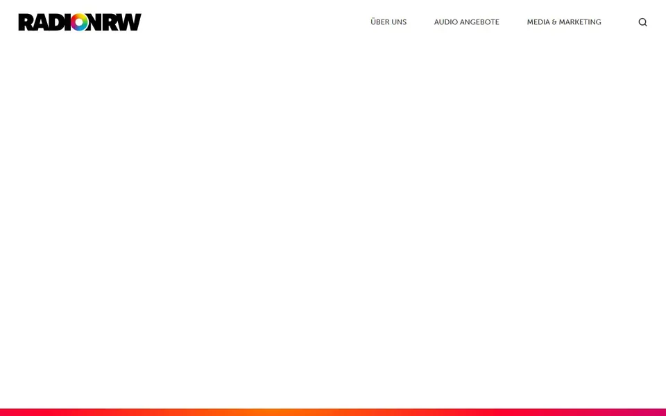 Radio NRW – Ansicht der Anbieter-Website