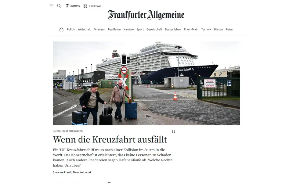FAZ – Ansicht der Anbieter-Website