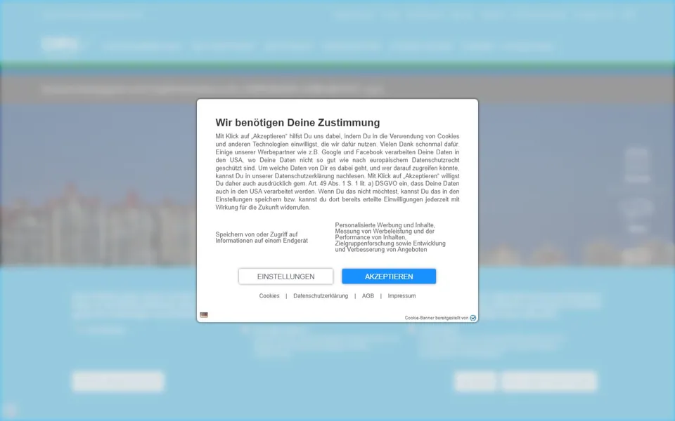 Deutscher Ruderverband – Ansicht der Anbieter-Website