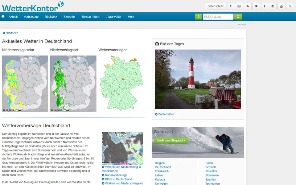 WetterKontor – Ansicht der Anbieter-Website