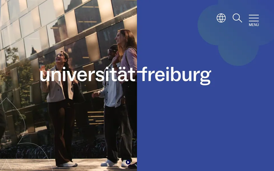 Universität Freiburg – Ansicht der Anbieter-Website