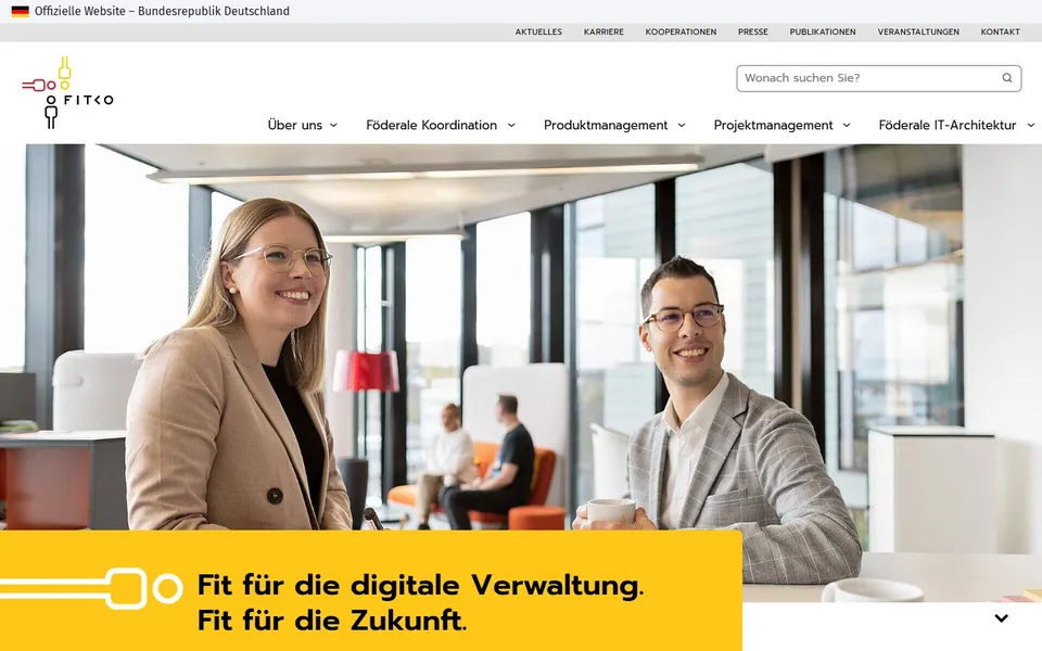FITKO – Ansicht der Anbieter-Website