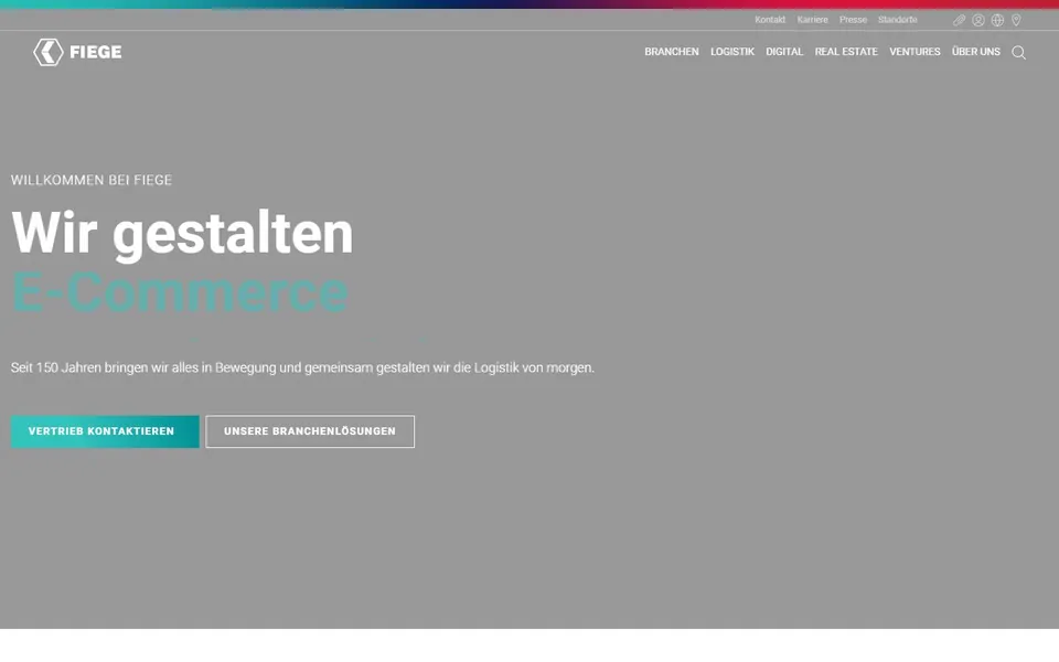 FIEGE – Ansicht der Anbieter-Website