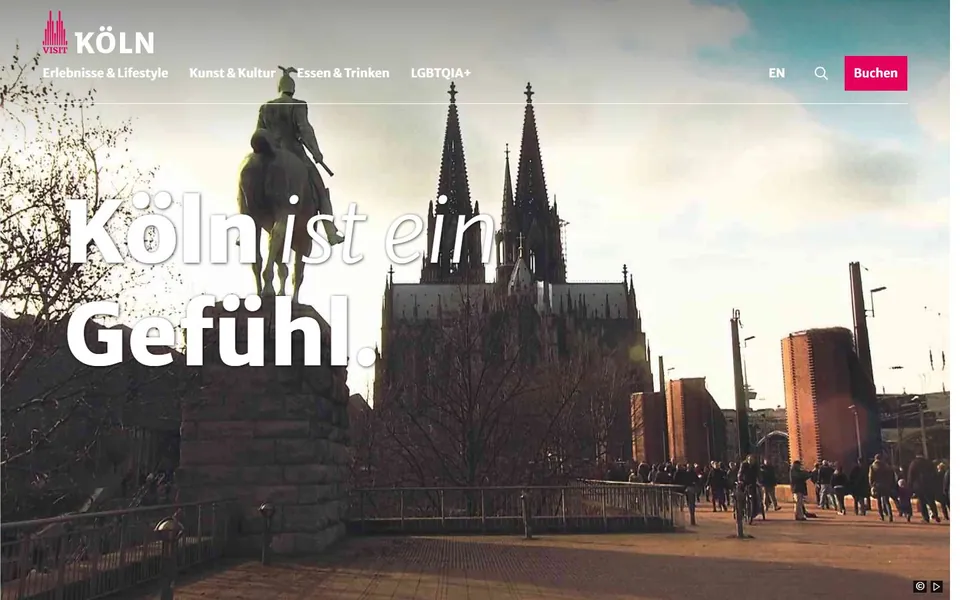 KölnTourismus – Ansicht der Anbieter-Website