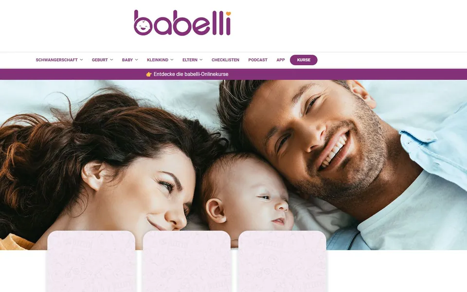 Babelli – Ansicht der Anbieter-Website