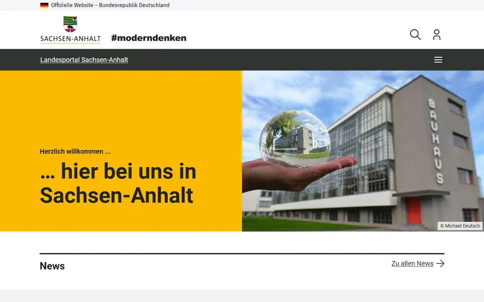 Sachsen-Anhalt – Ansicht der Anbieter-Website