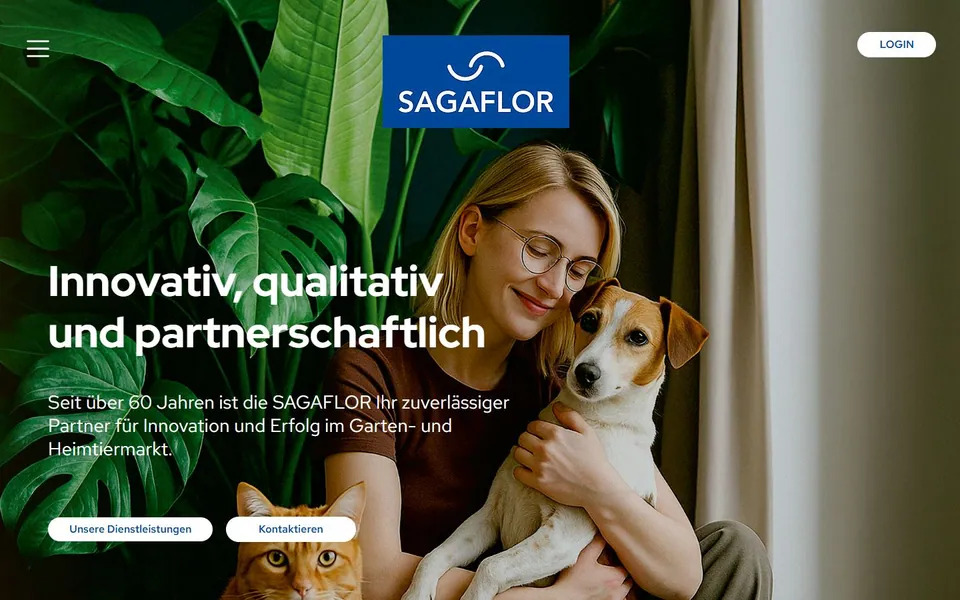 SAGAFLOR – Ansicht der Anbieter-Website