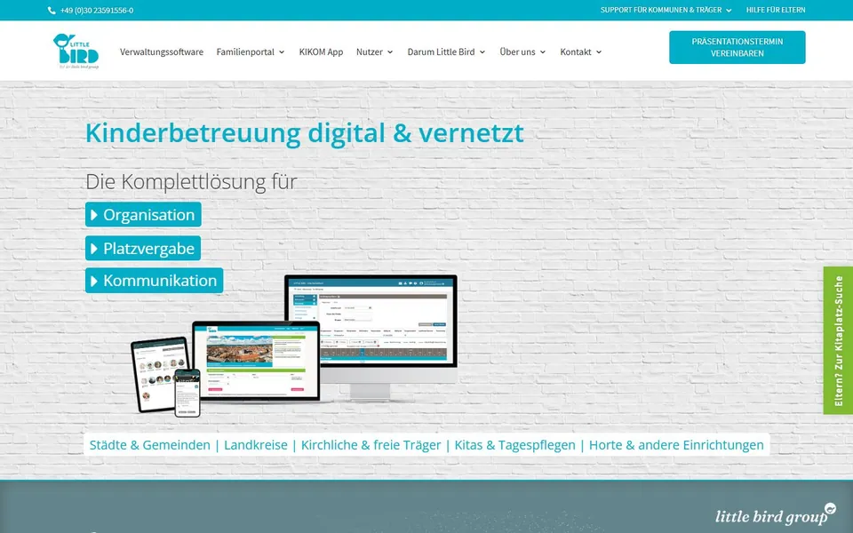 LITTLE BIRD – Ansicht der Anbieter-Website