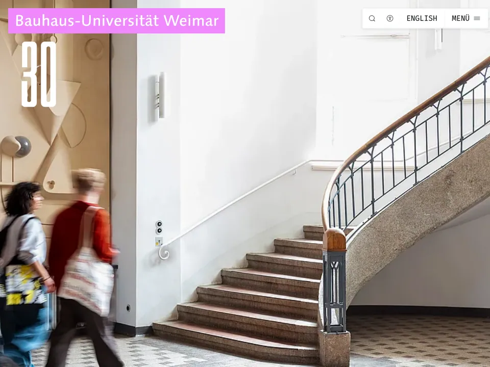 Bauhaus-Universität Weimar – Website-Vorschau
